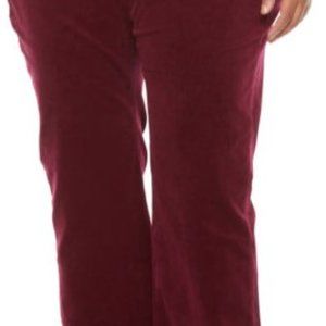 Burgundy Winter Corduroy Pants